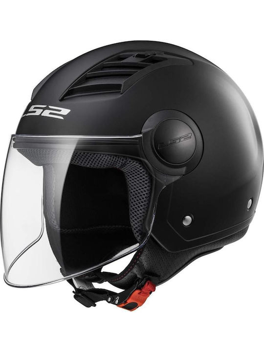 LS2 Airflow OF562 Solid Jet Helmet 950gr Black