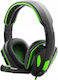 Esperanza Snake Peste ureche Gaming Headset cu conexiune 2x3,5mm Verde