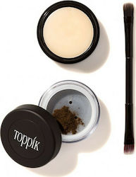 Toppik Brow Building Fiber Set Light Powder for Eyebrows in Brown Shade 1.2g