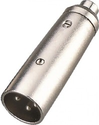 Soundsation Convertor XLR masculin în RCA feminin Argint (SADA013-1)