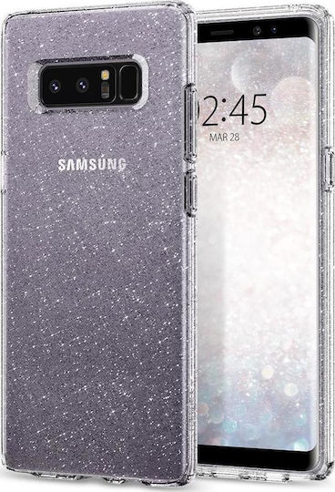 Spigen Liquid Crystal Glitter Umschlag Rückseite Silikon Transparent (Galaxy Note 8)