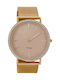 Oozoo Watch with Pink Gold Metal Bracelet C8894