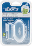 Dr. Brown's Βρεφική Οδοντόβουρτσα Δαχτύλου Transparent για 3m+
