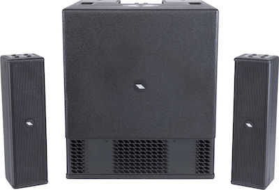 Proel Set mit Aktivlautsprechern PA-Lautsprecher Session 4 600W mit Woofer 8" 42x46x48cm