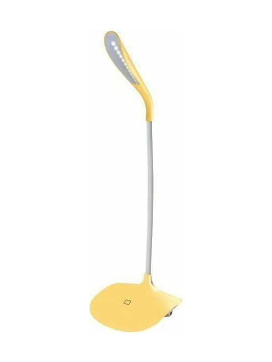 Platinet PDL01Y LED Office Lamp with Flexible Arm in Yellow Color