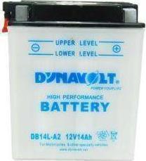 Dynavolt Motorradbatterie YB14L-A2 mit Kapazität 14Ah 63DB14LA2