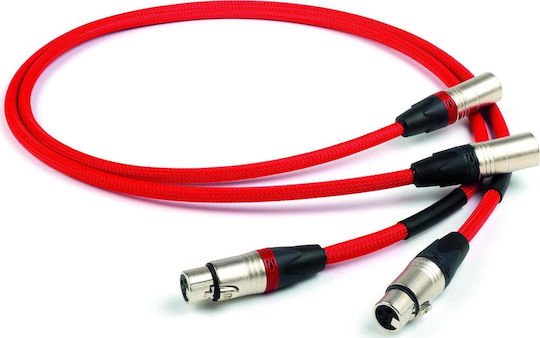 Chord Shawline Interconnect Analog Cable XLR male - XLR female Κόκκινο 1m