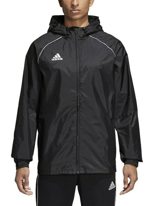 Adidas Core 18 Rain Ανδρικό Μπουφάν Αδιάβροχο για Άνοιξη Μαύρο