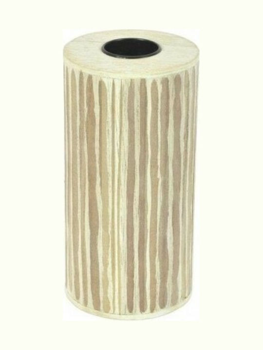 Inart Candle Holder suitable for Tealights in Beige Color 10cm