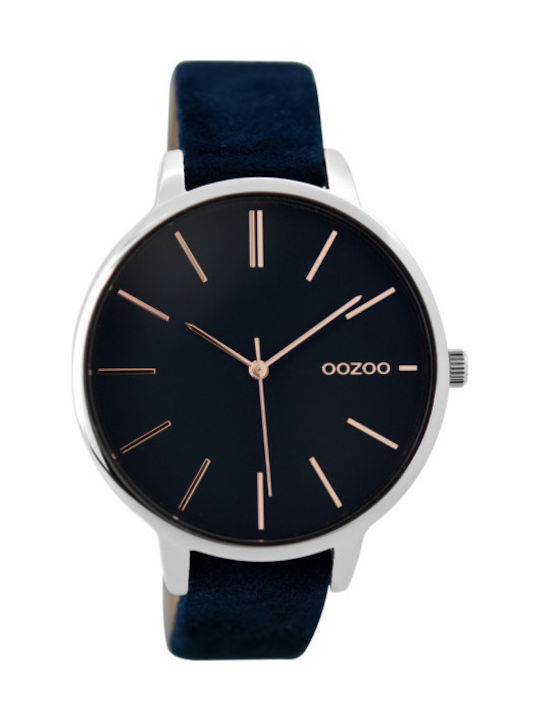 Oozoo Timepieces Uhr mit Blau Lederarmband