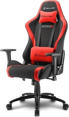 Sharkoon Skiller SGS2 Fabric Gaming Chair with Adjustable Arms Red