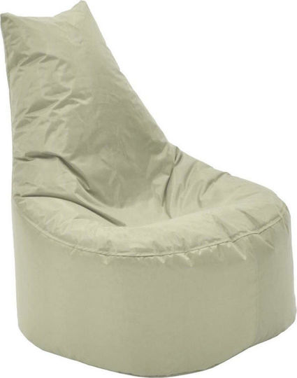 Πουφ Πολυθρόνα Αδιάβροχη Norm Pro Μπεζ 65x65x80cm