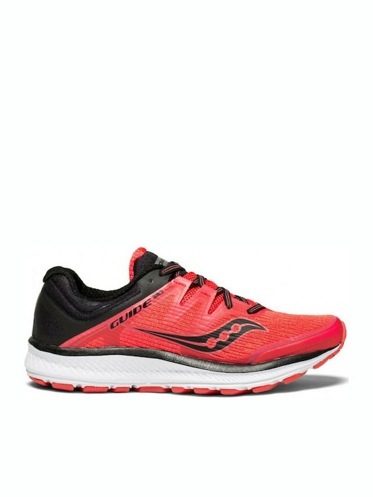 Saucony Guide ISO Ανδρικά Αθλητικά Παπούτσια Running Κόκκινα
