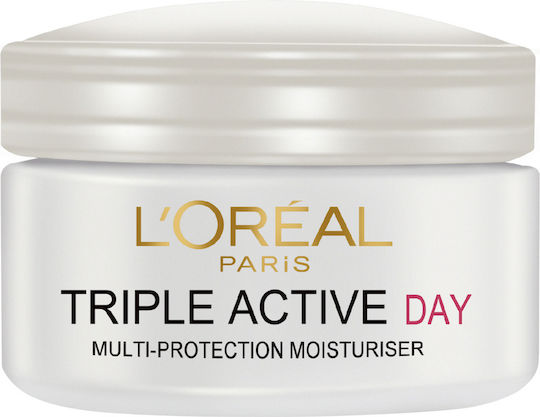 L'Oreal Paris Triple Active 24-часов Хидратиращ Крем за Лице и Устни Дневен с Церамиди 50ml