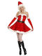 Weihnachtskostüm Weihnachtsfrau Santas kleiner Helfer Rot