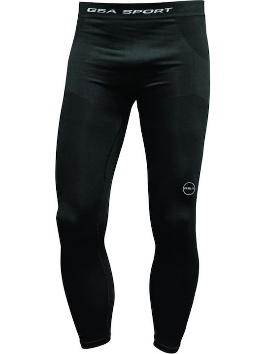 GSA Seamless Thermal Leggings Ανδρικό Ισοθερμικό Παντελόνι Μαύρο