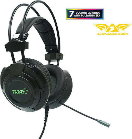 Armaggeddon Nuke 9 Over Ear Gaming Headset με σύνδεση USB