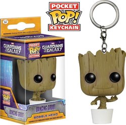 Funko Pocket Pop! Keychain Bobble-Head Movies: Guardians of the Galaxy - Dancing Groot