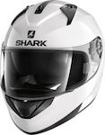 Shark Ridill Blank Blank White Azur Κράνος Μηχανής Full Face 1550gr με Sunvisor