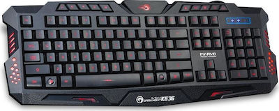 Marvo K636 Gaming Πληκτρολόγιο με Φωτιζόμενα πλήκτρα (Αγγλικό US)