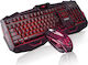 Marvo Combo KM400 & G1 Set Gaming Tastatur mit Beleuchtete Tasten & Maus (Englisch US)