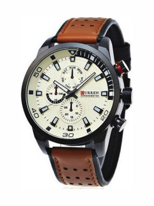 Curren Ανδρικό Ρολόι 48mm Χρονογράφος Μπαταρίας...