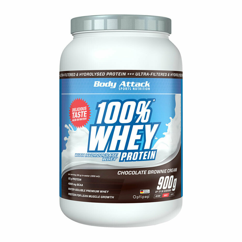 Body Attack 100 Whey Protein Πρωτεΐνη Ορού Γάλακτος με Γεύση Chocolate