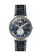 Lee Cooper Watch Chronograph Battery with Blue Leather Strap LC06383.399