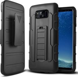 Zizo iRobot Combo Plastic Back Cover Black (Galaxy S8+)