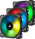 Corsair ML120 Pro RGB Case Fan (1600rpm / 47.3cfm) με Σύνδεση 4-Pin PWM 3τμχ