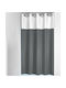 Sealskin Double Κουρτίνα Μπάνιου Υφασμάτινη με Τρουκς 180x200 cm Γκρι