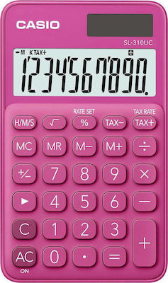 Casio SL-310UC Calculator Accounting Pocket 10 Digits in Pink Color