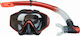 Xifias Sub Diving Mask Set with Respirator Red 0848