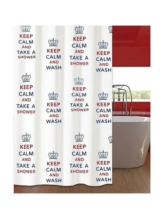 San Lorentzo Kingdom Fabric Shower Curtain 240x180cm White 2063