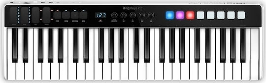 IK Multimedia Midi-Tastatur iRig Keys I/O 49 Keys mit 49 Tasten Silber