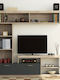 Wohnzimmer TV-Einheit Floks Beige L170xB41xH170cm