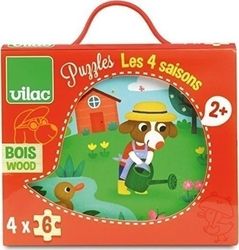 Ξύλινο Παιδικό Puzzle 4 Εποχές για 2+ Ετών 24pcs Vilac Ξύλινο Παιδικό Puzzle 4 Εποχές για 2+ Ετών 24pcs Vilac
