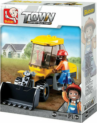 Sluban Τουβλάκια Town Small Wheel Loader για 6+ Ετών 91τμχ