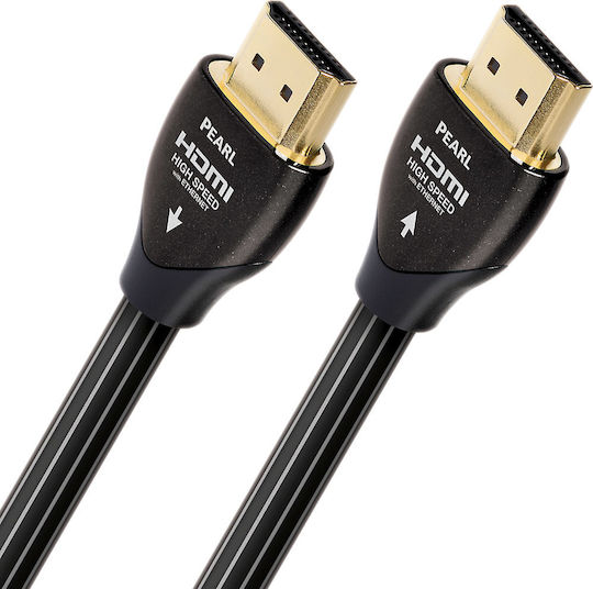 Audioquest Pearl HDMI 2.0 Плоски Кабел HDMI мъжки - HDMI мъжки 1.5м Черен