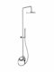 Teorema Tag Duschsäule mit Wannenbatterie 130cm Silber