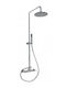 Teorema Tonda Shower Column with Mixer 126.3cm Silver