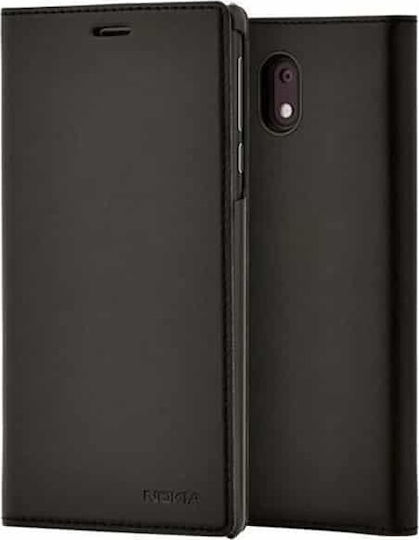 Nokia Basic Slim Flip Cover Book Δερματίνης Μαύρο (Nokia 2)