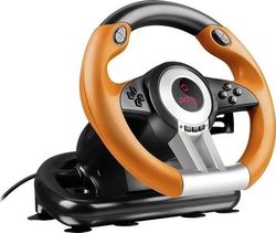 SpeedLink Drift O.Z. Racing Wheel Volan cu Schimbător de Viteze și Pedale pentru PC cu 180° Grade de Rotire