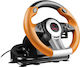 SpeedLink Drift O.Z. Racing Wheel Τιμονιέρα με Μοχλό Ταχυτήτων και Πετάλια για PC με 180° Περιστροφής