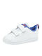 Adidas Παιδικά Sneakers VS Advantage Clean CMF INF με Σκρατς Hi Res Blue / Cloud White
