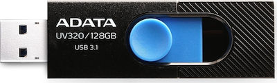 Adata DashDrive UV320 128GB USB 3.1 Stick Μαύρο