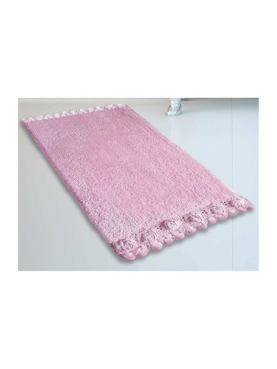 San Lorentzo Bath Mat Cotton 270 Lace 1904 Lt.rose 50x80cm