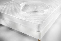 La Luna Semi-Double Quilted Mattress Cover Fitted Elegance White 120x200+35cm