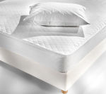 La Luna Double Quilted Mattress Cover Fitted Luxurious White 150x200+35cm