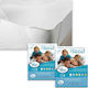 La Luna Protective Cover King Size Waterproof with Elastic Bands Flannel White 180x200cm